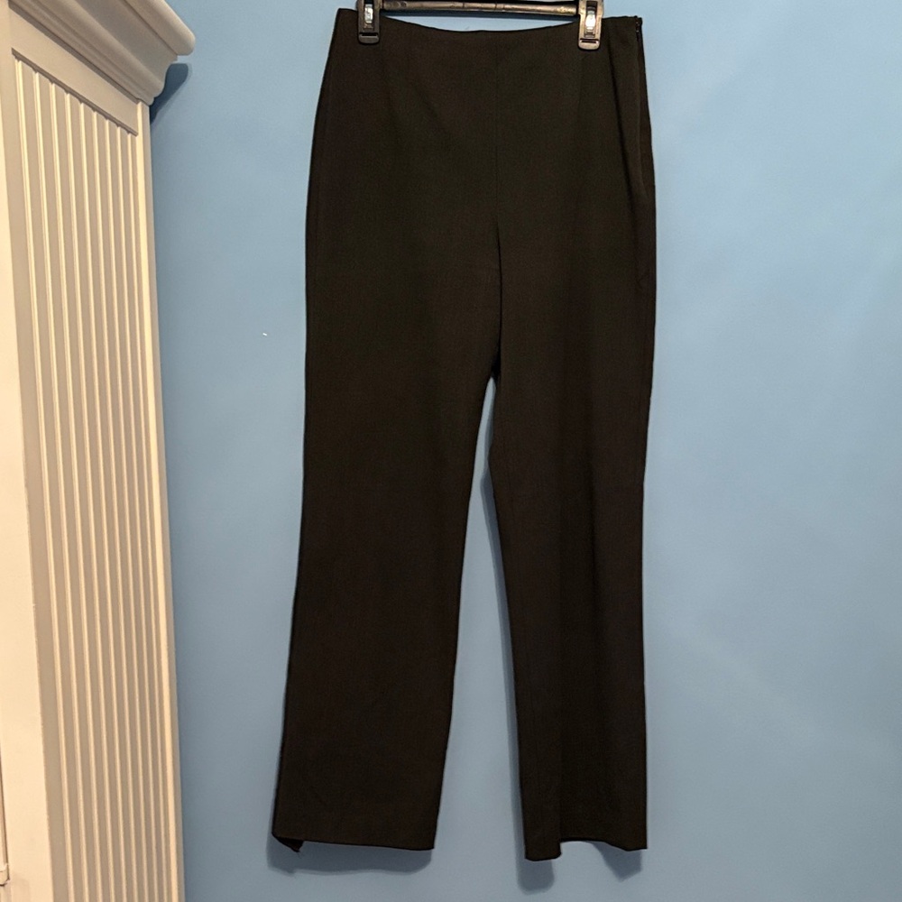 Chico's Classic Dark Gray Trousers with Side Zipper